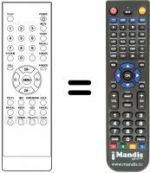 Replacement remote control Sansui LTV 2045