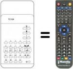 Replacement remote control TC 104