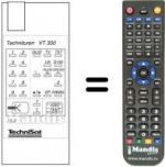 Replacement remote control TECHNITUNER VT 300