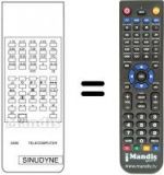 Replacement remote control TELECOMPUTER 5520
