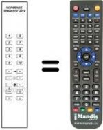 Replacement remote control TELECONTROL 3519