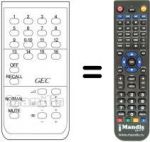 Replacement remote control TELEMASTER 16