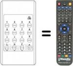 Replacement remote control UNIVERSUM 9262247
