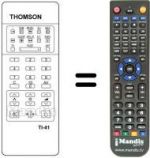 Replacement remote control TI 41