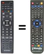 Replacement remote control United LTW 22X94 DB