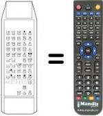 Replacement remote control TP 872