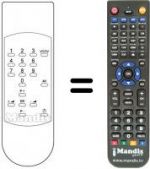 Replacement remote control TV 552