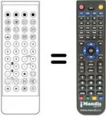 Replacement remote control UKV 504