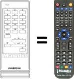 Replacement remote control UNIVERSUM 7264351