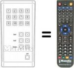 Replacement remote control UNIVERSUM 9271602