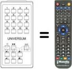 Replacement remote control UNIVERSUM 9295072