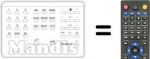 Replacement remote control UNIVERSUM 9576075