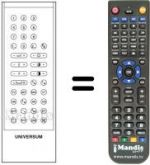Replacement remote control UNIVERSUM 9600016