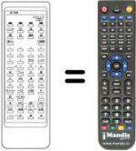 Replacement remote control Sanyo CEP 2872 H