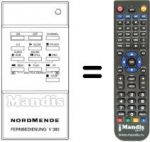 Replacement remote control NordMende V 303 PSN