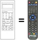 Replacement remote control Amstrad VCR 4700