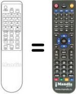 Replacement remote control Amstrad VCR 9512