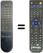 Replacement remote control Amstrad VCR 9602