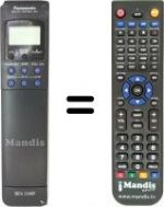 Replacement remote control Panasonic NV-F55