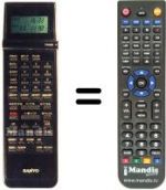 Replacement remote control Sanyo VHR-D4800 I