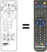 Replacement remote control Hifivox VPH 6950