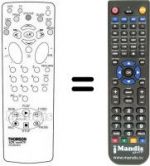 Replacement remote control Hifivox VTH 6050 F