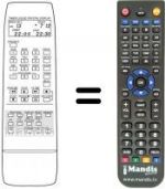 Replacement remote control Atlantic VTR 3002 S
