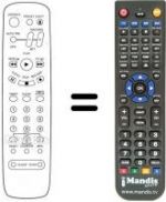 Replacement remote control Magnadyne VTR 8101