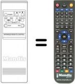 Replacement remote control UNIVERSUM 7206360
