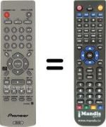 Replacement remote control Pioneer DV 400V S