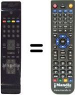Replacement remote control NordMende UN 32 M 1000