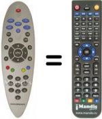 Replacement remote control NordMende MC 2850