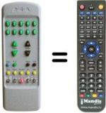 Replacement remote control Mivar 26 M 2 DVB