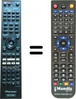 Replacement remote control Pioneer BDP LX55