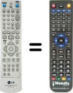 Replacement remote control LG DR-175