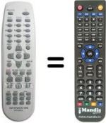 Replacement remote control Daewoo DRX 1105