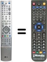 Replacement remote control LG D-STATION D77