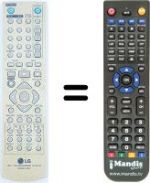 Replacement remote control LG RH-255