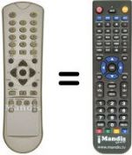 Replacement remote control Zehnder DX 3000 CI