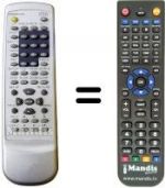 Replacement remote control MAJESTIC DVX 316 K