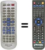 Replacement remote control United DVD 4057 M