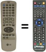 Replacement remote control LG DVD 4730