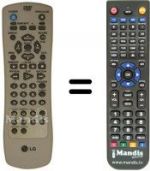 Replacement remote control LG DR-4810