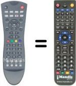 Replacement remote control Vestel STM 300 HD