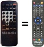 Replacement remote control SIESTA SAT 150 / 9201