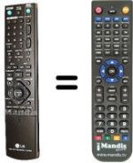 Replacement remote control LG RH-298 H
