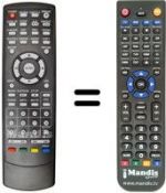 Replacement remote control MPMAN DXT 700 R