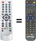 Replacement remote control FAVAL MERCURY S75