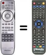 Replacement remote control Pioneer DV 668AV