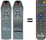 Replacement remote control Wegavox WV DVD A 2310